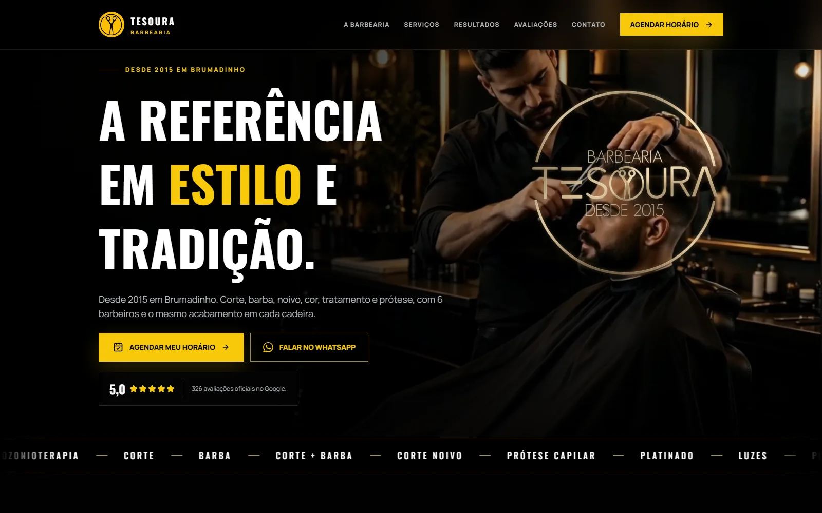 Tesoura Barbearia